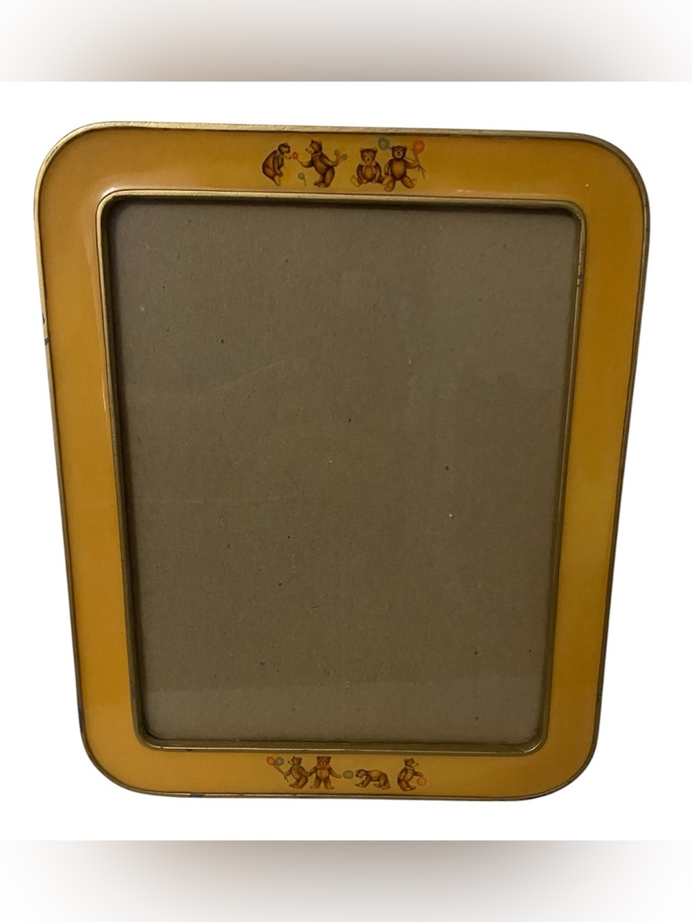 Vintage The Bucklers Inc 8x10 Photo Yellow Bear Enamel Frame 5th Ave NY